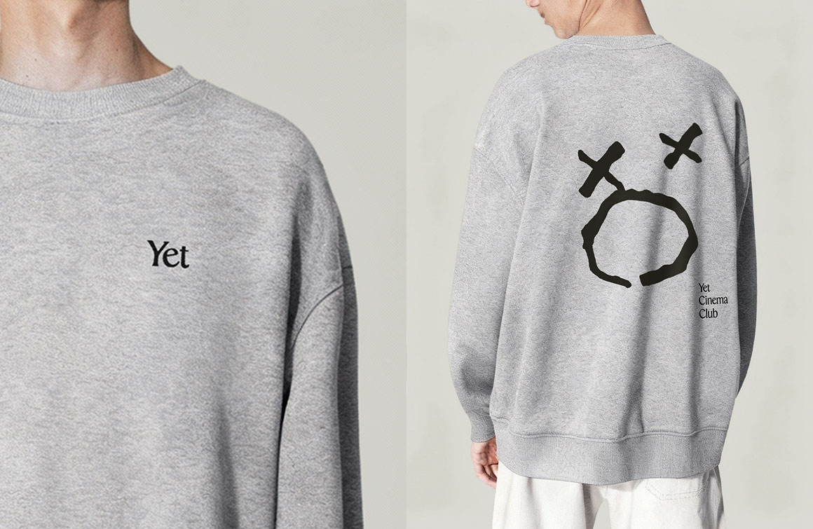 福岡・大橋にオープンする映画館Yet Cinema Clubのクラウドファンディングのリターン品（スウェット）