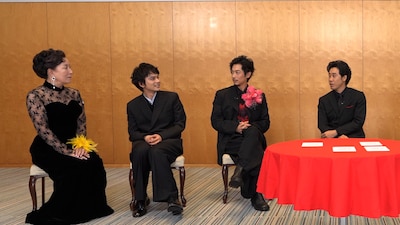 左から高畑淳子、北村匠海、ディーン・フジオカ、大泉洋