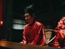 ドラマ「北方謙三 水滸伝」より、増田修一朗演じる呉達。青蓮寺の幹部で、地方軍を担当している