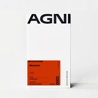 AGNI「MOVIE INCENSE」より、クリストファー・ノーラン監督作「メメント」をイメージしたインセンス（お香）のパッケージ