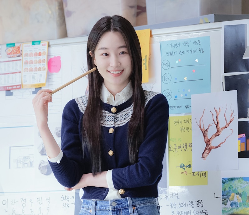 韓国ドラマ「明日はきっと」場面写真。「イカゲーム」シーズン2に登場する鼻ピアスの女セミ役などで知られるウォン・ジアンは、人知れず深い傷を抱えているソ・ジウを演じる