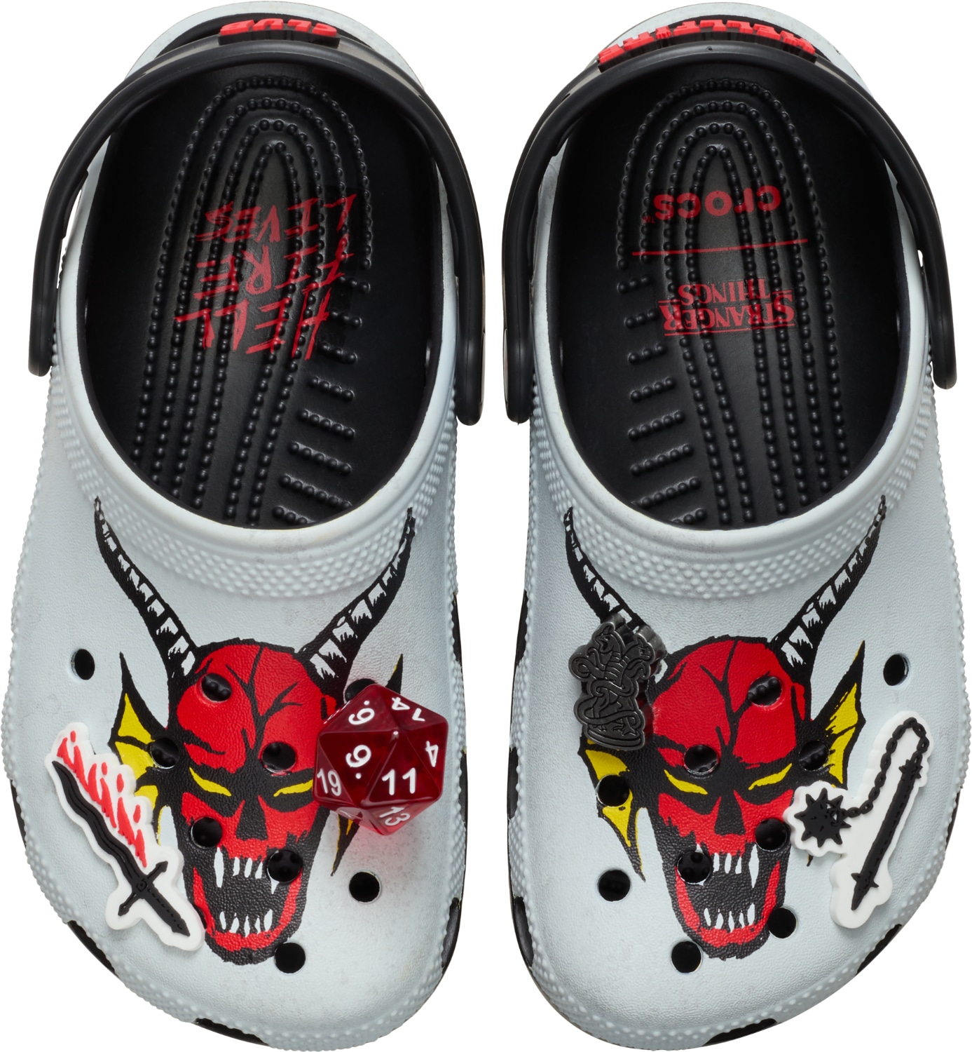 「キッズ ストレンジャー シングス ヘルファイヤー クロッグ」（18cm～21cm / 税込6050円）