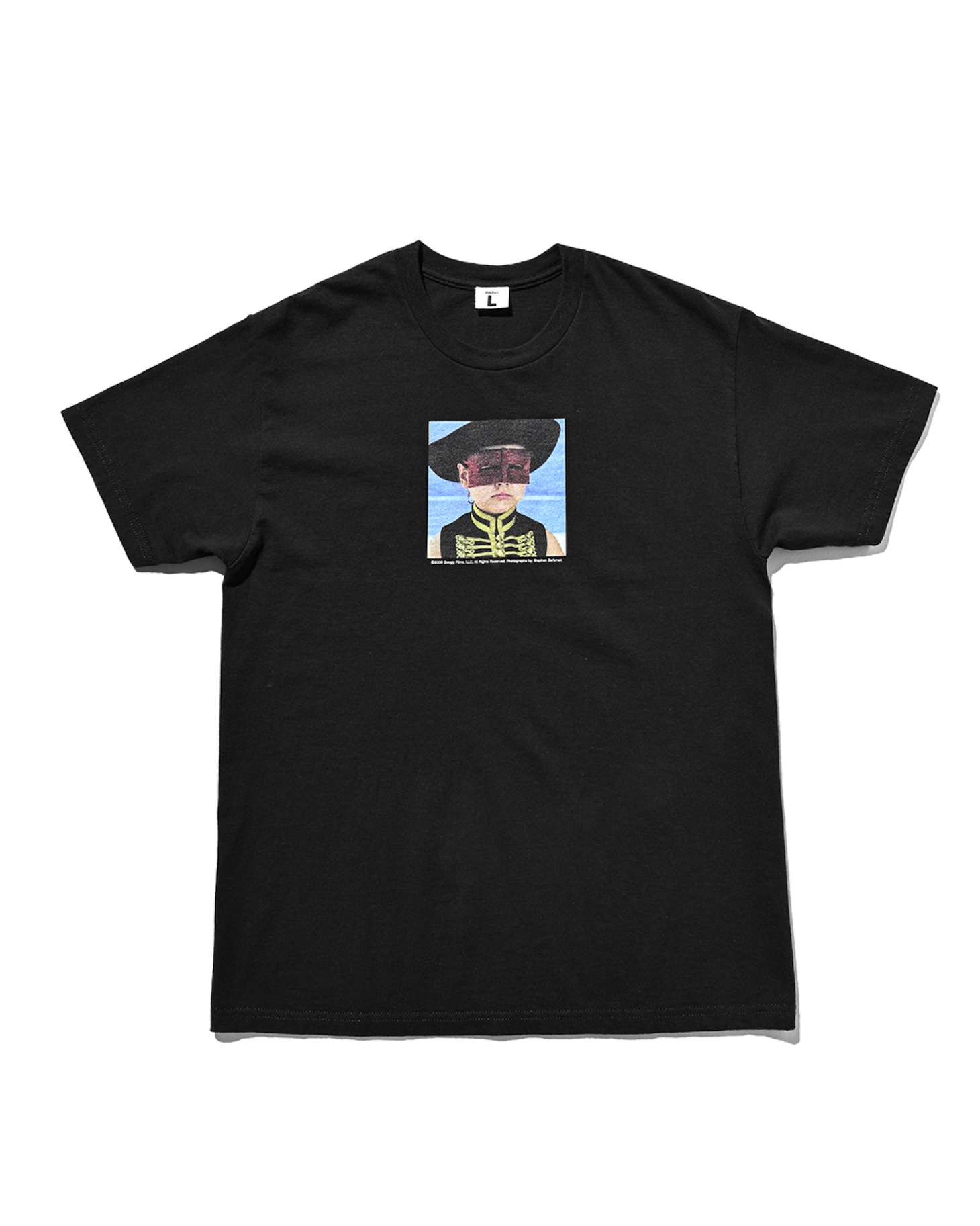 [落下の王国 × weber] T shirt（Girl・黒 / 税込7700円）