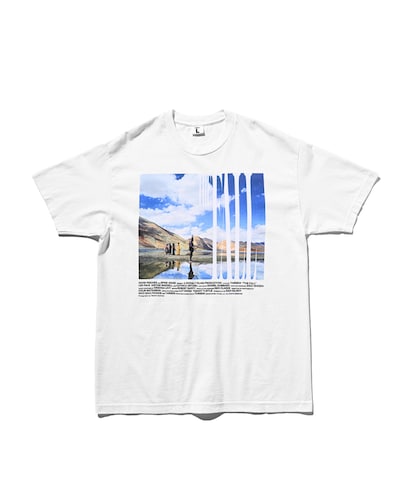 [落下の王国 × weber] T shirt（Key Visual・白 / 税込7700円）