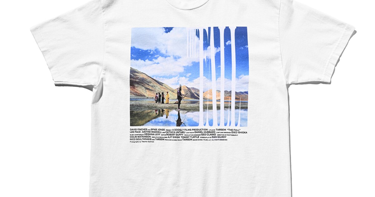 落下の王国」とweberのコラボTシャツ発売、販売劇場限定であのアイ 