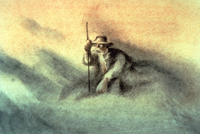 「フレデリック・バックの映画」の1編「木を植えた男」場面カット ©Société Radio-Canada