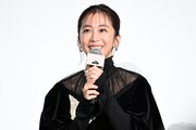 映画「TOKYOタクシー」初日舞台挨拶に登壇した優香