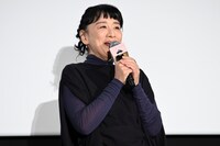 映画「TOKYOタクシー」初日舞台挨拶に登壇した神野三鈴