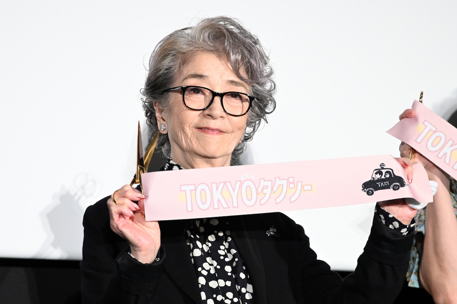 映画「TOKYOタクシー」初日舞台挨拶に登壇した倍賞千恵子