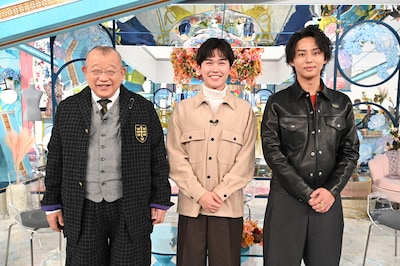 「A-Studio+」11月21日放送回より、左から笑福亭鶴瓶、鈴木福、藤ヶ谷太輔