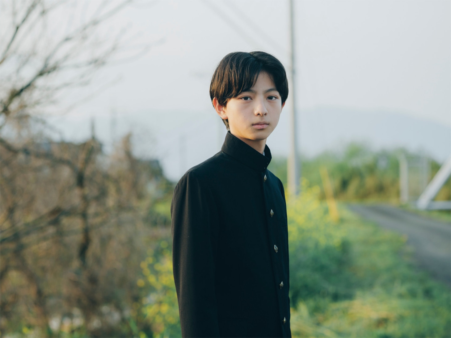 「架空の犬と嘘をつく猫」キャラクター写真（14歳の羽猫山吹 / 堀口壱吹）