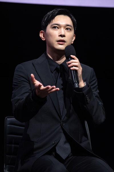 Ted Mann劇場で行われた「国宝」の舞台挨拶に登壇した吉沢亮