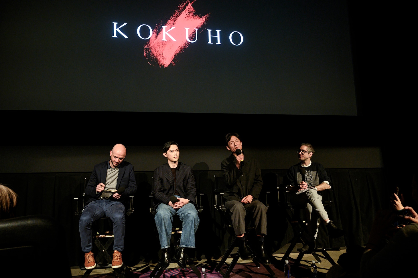 Angelika Film Centerで行われた「国宝」舞台挨拶の様子