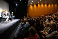 ジャパン・ソサエティー・ニューヨークで行われた「国宝」舞台挨拶の様子