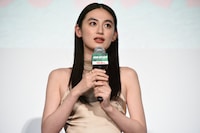 「WIND BREAKER／ウィンドブレイカー」完成披露舞台挨拶に登壇した八木莉可子