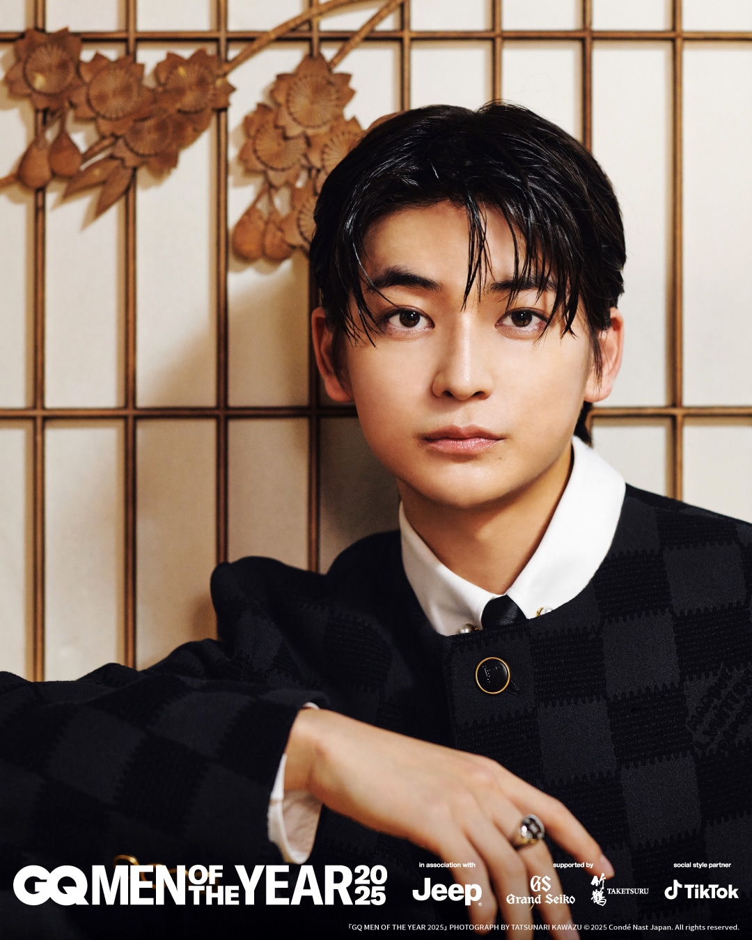 「GQ MEN OF THE YEAR 2025」でブレイクスルー・アクター賞を受賞した高橋文哉