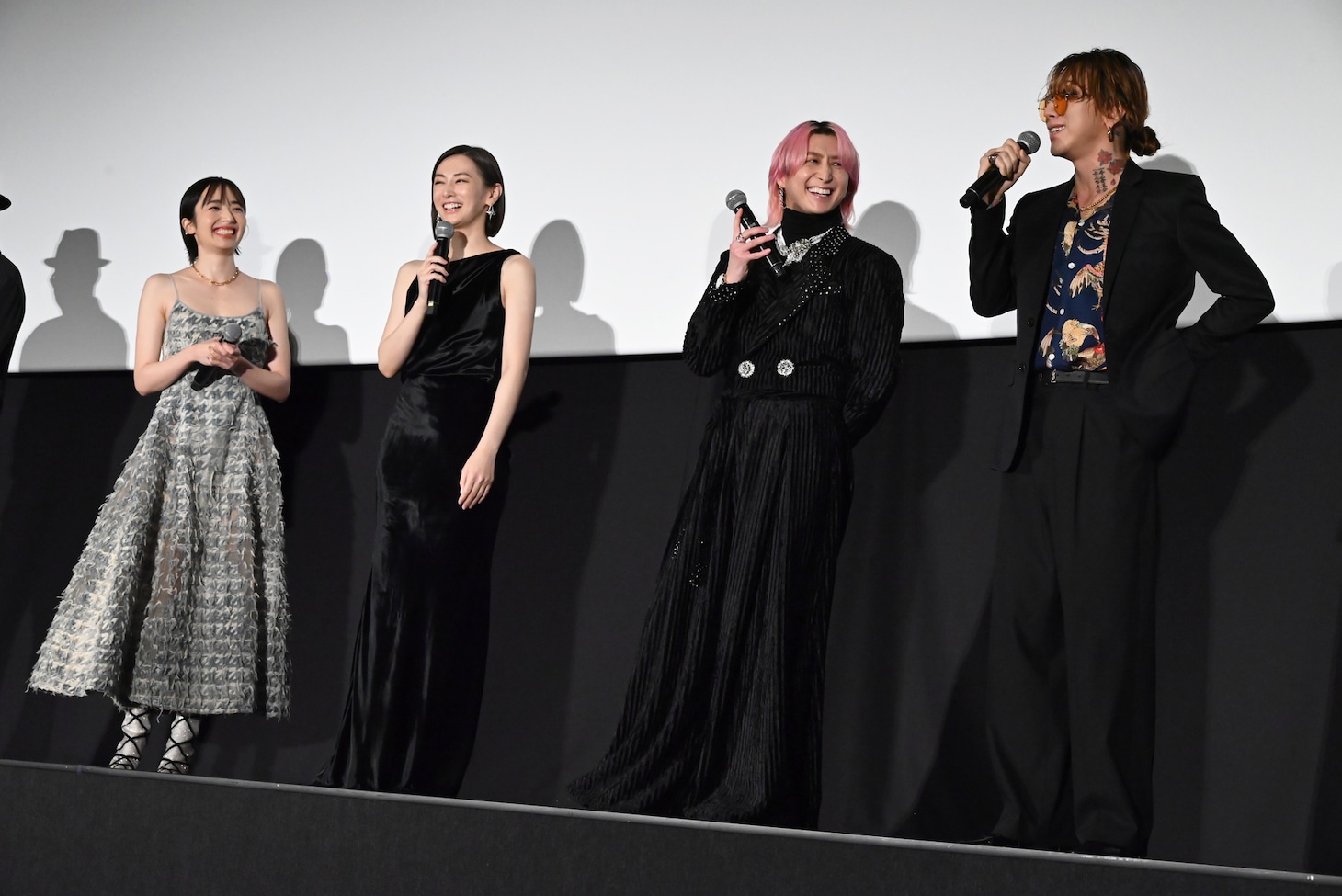 左から森田望智、北川景子、佐久間大介、渋谷龍太