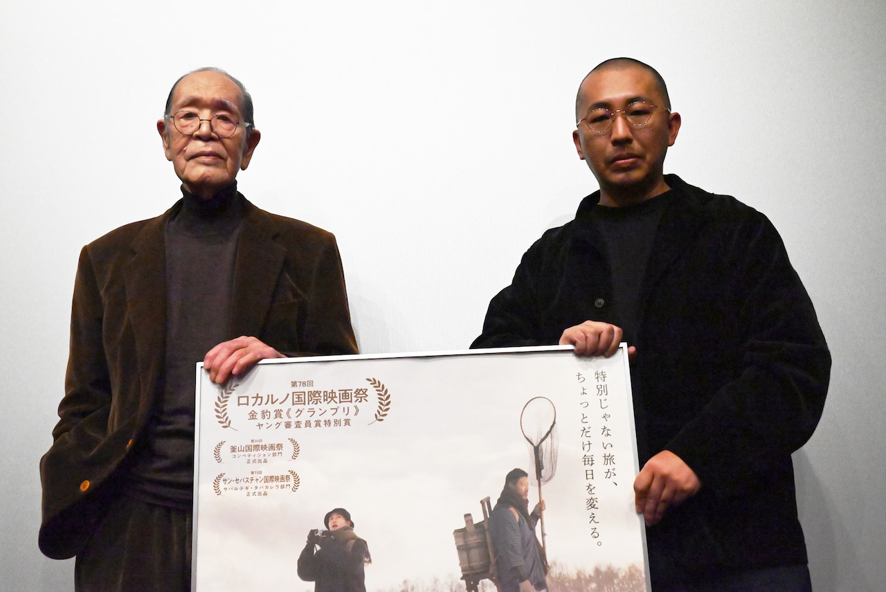 左から蓮實重彦、三宅唱