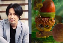 吉野裕行（左）、ガーデン・ノームのマシュー（右）