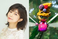 伊瀬茉莉也（左）、ガーデン・ノームのツイッギー（右）