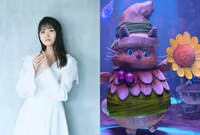 早見沙織（左）ガーデン・ノームのサンフラワー（右）