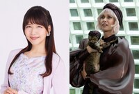 井上喜久子（左）、変わり者の実業家・ヴェラ（右）