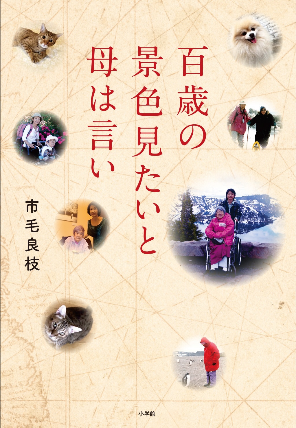 市毛良枝のエッセイ「百歳の景色見たいと母は言い」書影（帯なし）