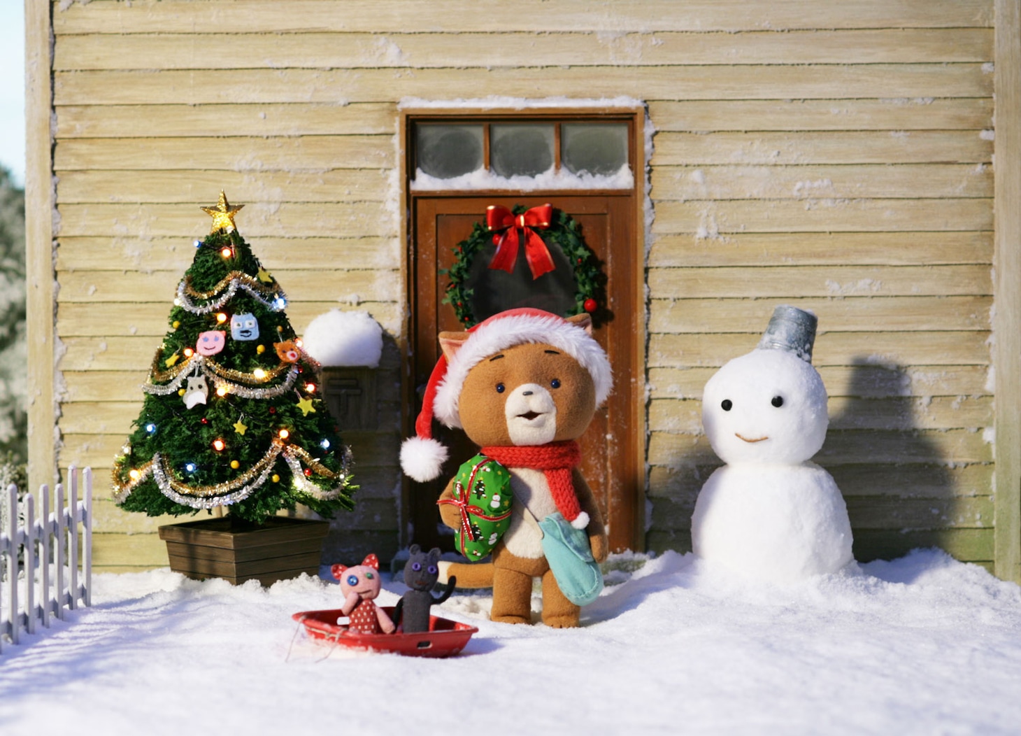 「こまねこのクリスマス～迷子になったプレゼント～」ビジュアル