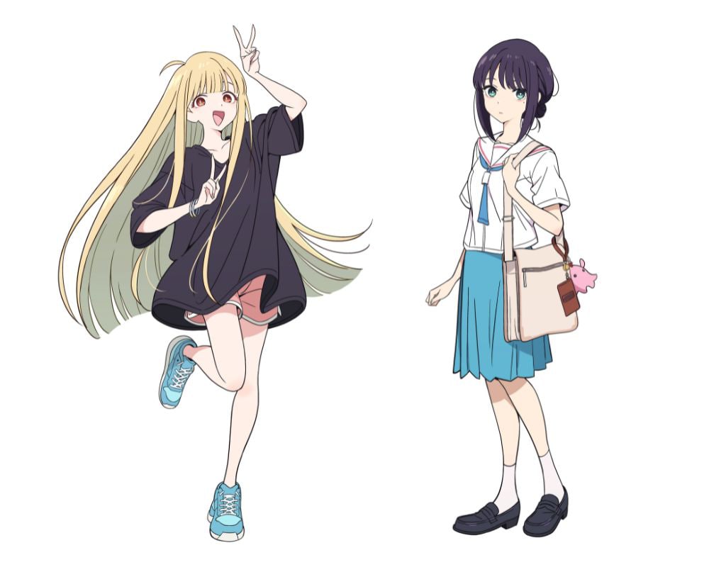 超かぐや姫！」追加キャラクターデザイン。左から現実世界でのかぐや