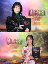 「ウィキッド 永遠の約束」の日本語吹替キャストに続投するエルファバ役の高畑充希（上）、グリンダ役の清水美依紗（下）