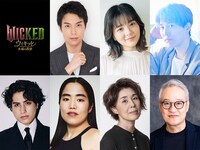 「ウィキッド 永遠の約束」に続投する日本語吹替キャスト。上段左から海宝直人、田村芽実、入野自由。下段左からkemio、ゆりやんレトリィバァ、塩田朋子、大塚芳忠
