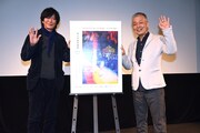 「ハッシュ！」トークイベントに参加した田辺誠一（左）と橋口亮輔（右）