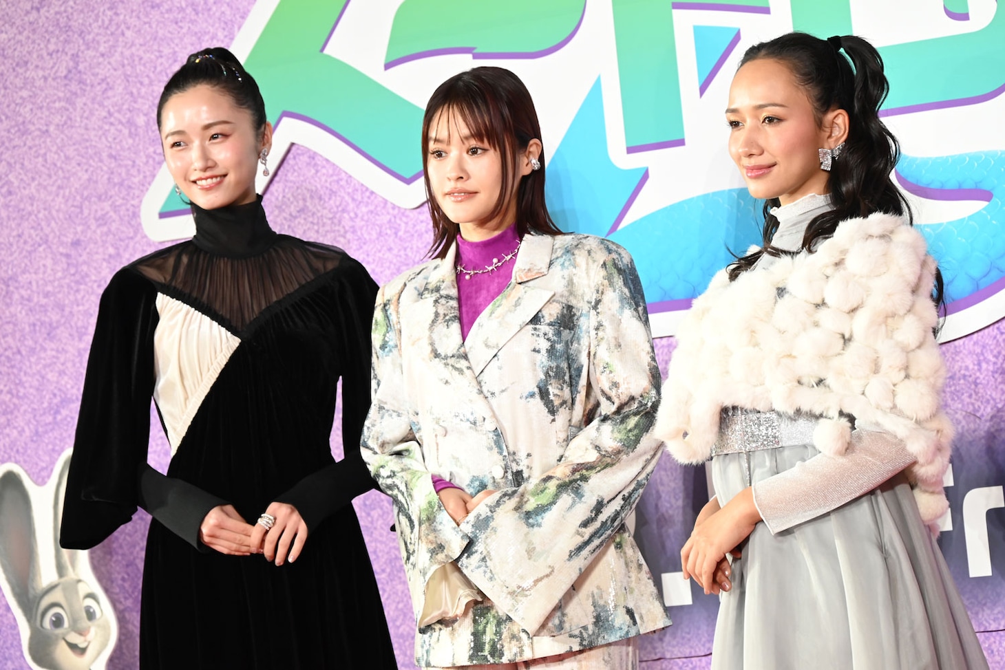 映画「ズートピア2」前夜祭イベントにて、左から木下晴香、昆夏美、豊原江理佳
