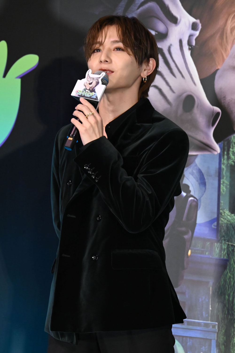 「ズートピア2」前夜祭舞台挨拶にて、ズートピア創設者一族の御曹司であるオオヤマネコのパウバート役の山田涼介