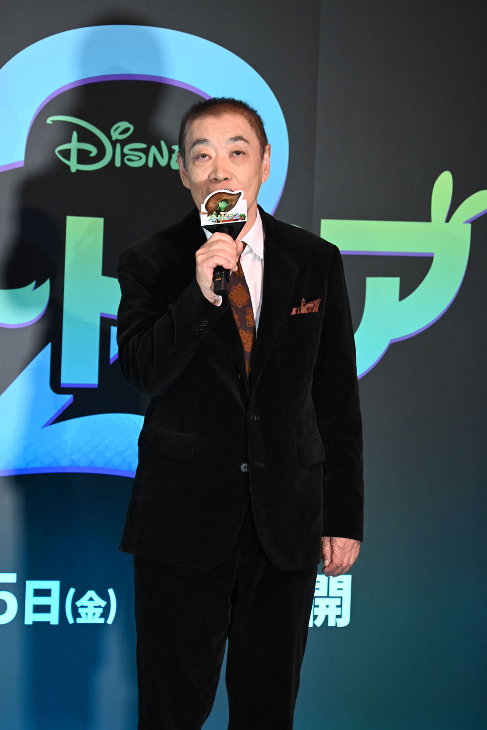 「ズートピア2」前夜祭舞台挨拶にて、ズートピアに隠れ住むトカゲの重鎮・ヘイスース役の柄本明