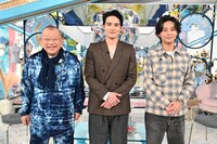 「A-Studio+」12月5日放送回の様子。左から笑福亭鶴瓶、水上恒司、藤ヶ谷太輔