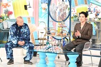 「A-Studio+」12月5日放送回の様子。左から笑福亭鶴瓶、水上恒司