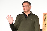 「バーフバリ エピック4K」の舞台挨拶に登壇したショーブ・ヤーララガッダ