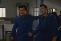 映画2作目「ビー・バップ・ハイスクール 高校与太郎哀歌」より、山田敏光（左）、藤本輝男（右）  ©東映