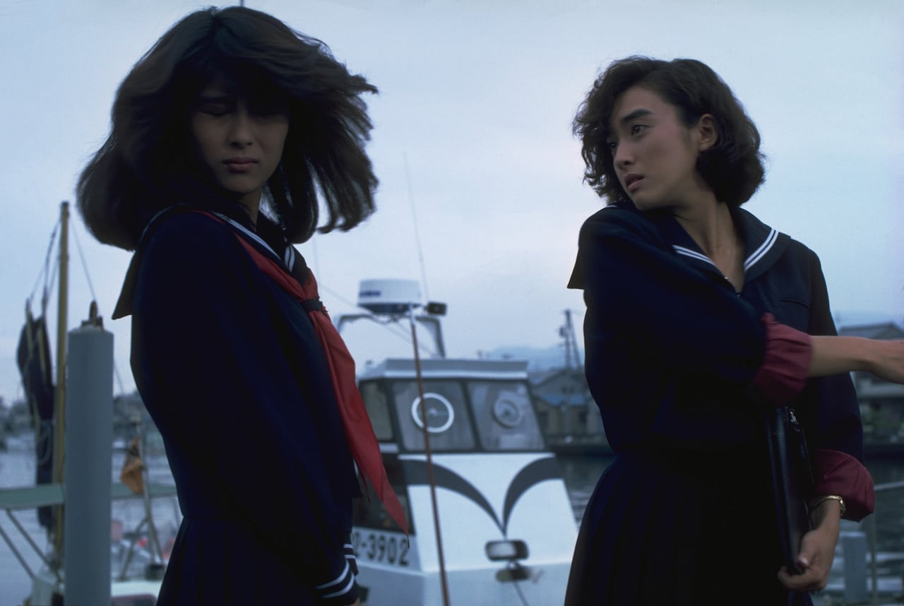 映画2作目「ビー・バップ・ハイスクール 高校与太郎哀歌」より。ヒロシとトオルに喧嘩をやめて普通の学生生活を送ってほしい今日子に対して順子が「バカはバカなりに、与太郎は与太郎なりに生きるしか道がねえだろうが！」と平手打ちして一喝するシーンは、2人の女性の立場を象徴している