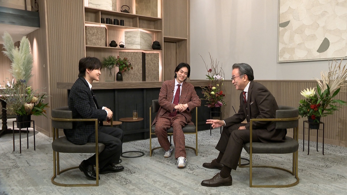 「ボクらの時代」12月7日放送回の様子。左から神木隆之介、菅田将暉、三谷幸喜