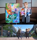 堂本光一（上段）と、彼が演じるブシュロンとシェーヴル（下段）