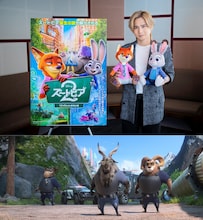 堂本光一（上段）と、彼が演じるブシュロンとシェーヴル（下段）