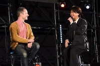 左からイライジャ・ウッド、浪川大輔