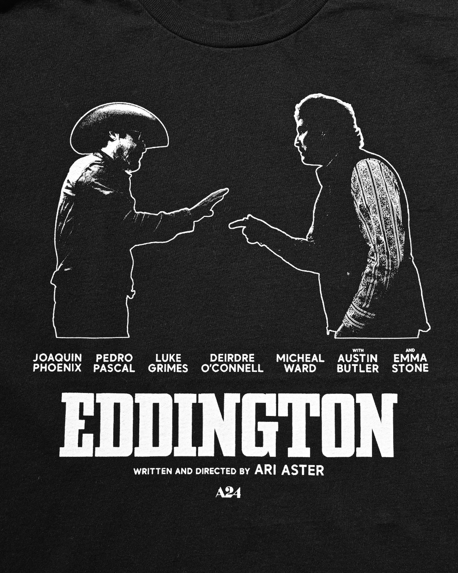 エディントンへようこそ × weber T shirtのデザイン（ブラック）