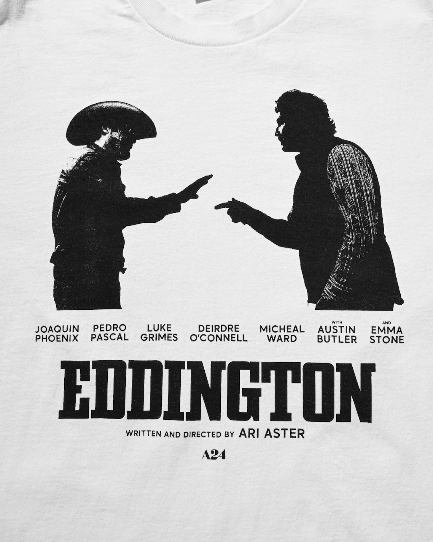 エディントンへようこそ × weber T shirtのデザイン（ホワイト）