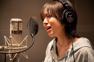 劇中歌「楓」レコーディング時の十明