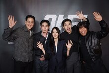 「YADANG／ヤダン」のキャストたち。左からパク・ヘジュン、リュ・ギョンス、チェ・ウォンビン、カン・ハヌル、ユ・ヘジン