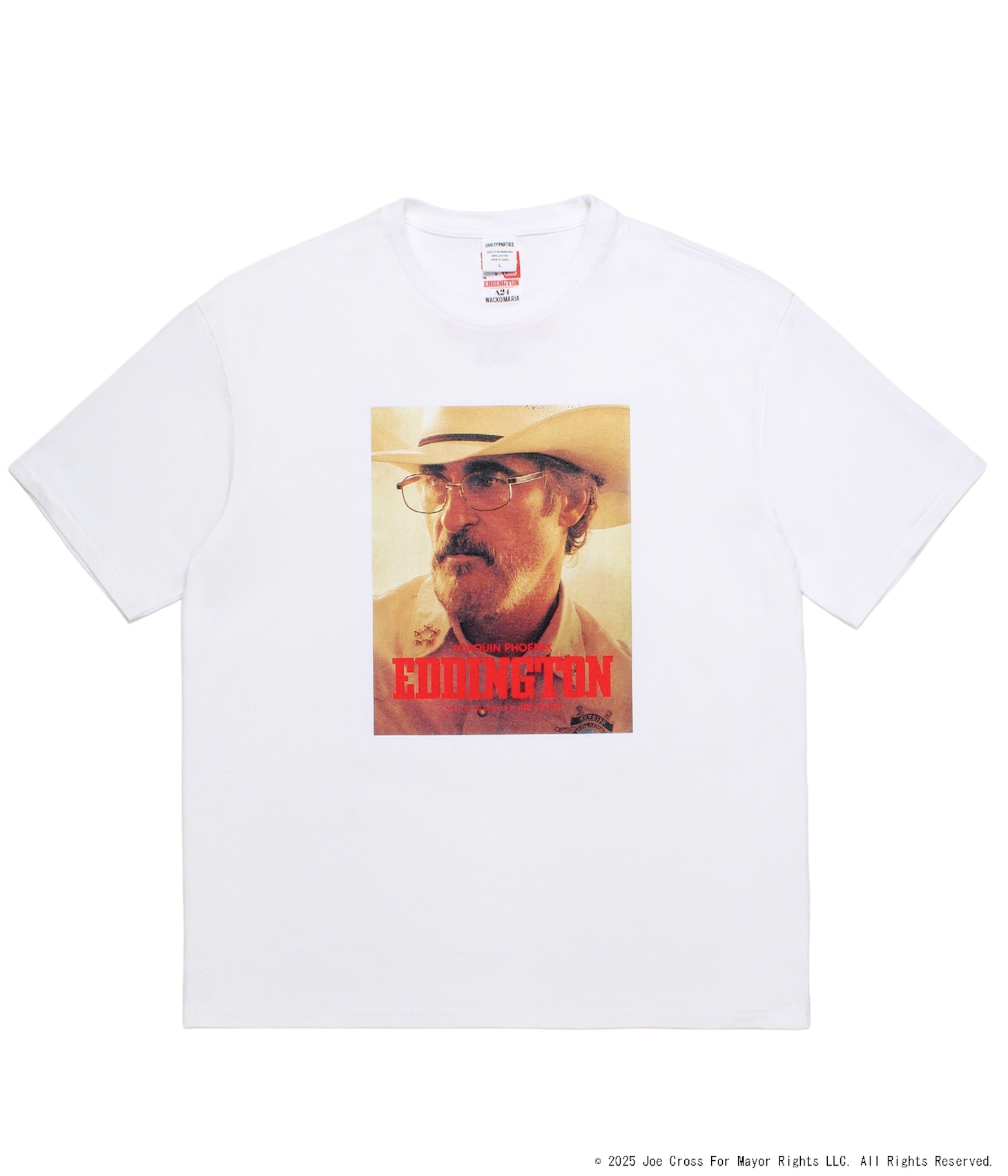 エディントンへようこそ × WACKO MARIA Tシャツ（ホワイト / 1万6500円）