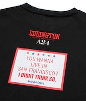 エディントンへようこそ × WACKO MARIA Tシャツ（ブラック / 1万6500円）